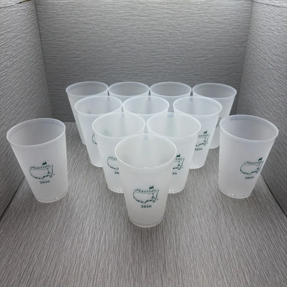 Masters‎ Tournament 2026 Set of 12 Souvenir Cups Augusta National Golf New